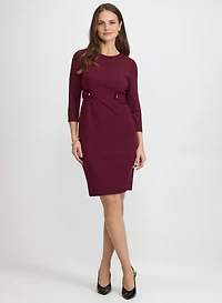 Crepe Midi Dress