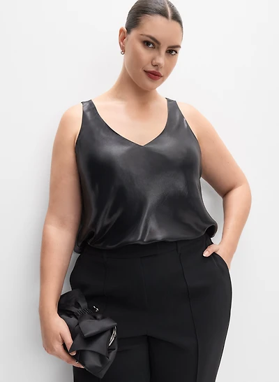 Metallic Lamé Tank Top