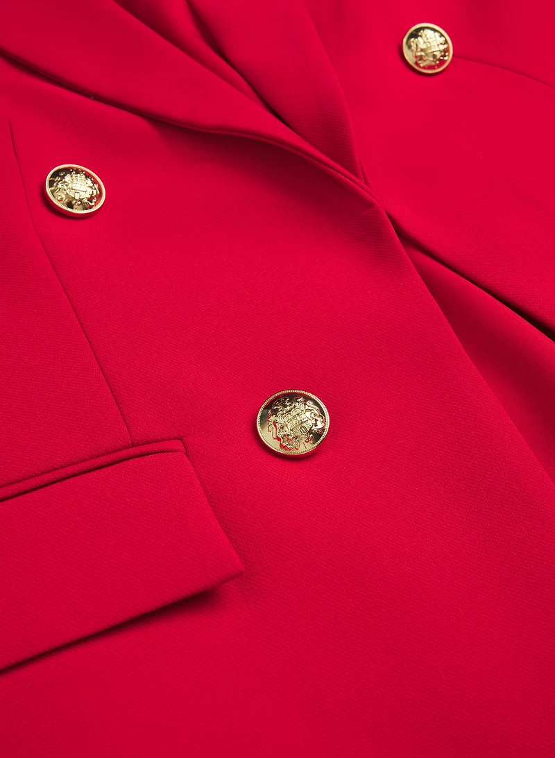 Veste à revers cran aigu
