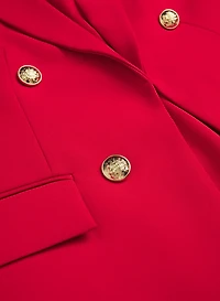 Veste à revers cran aigu