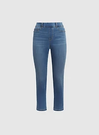 Slim-Leg Pull-On Jeans