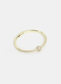 Cubic Zirconia Ball Tipped Bangle