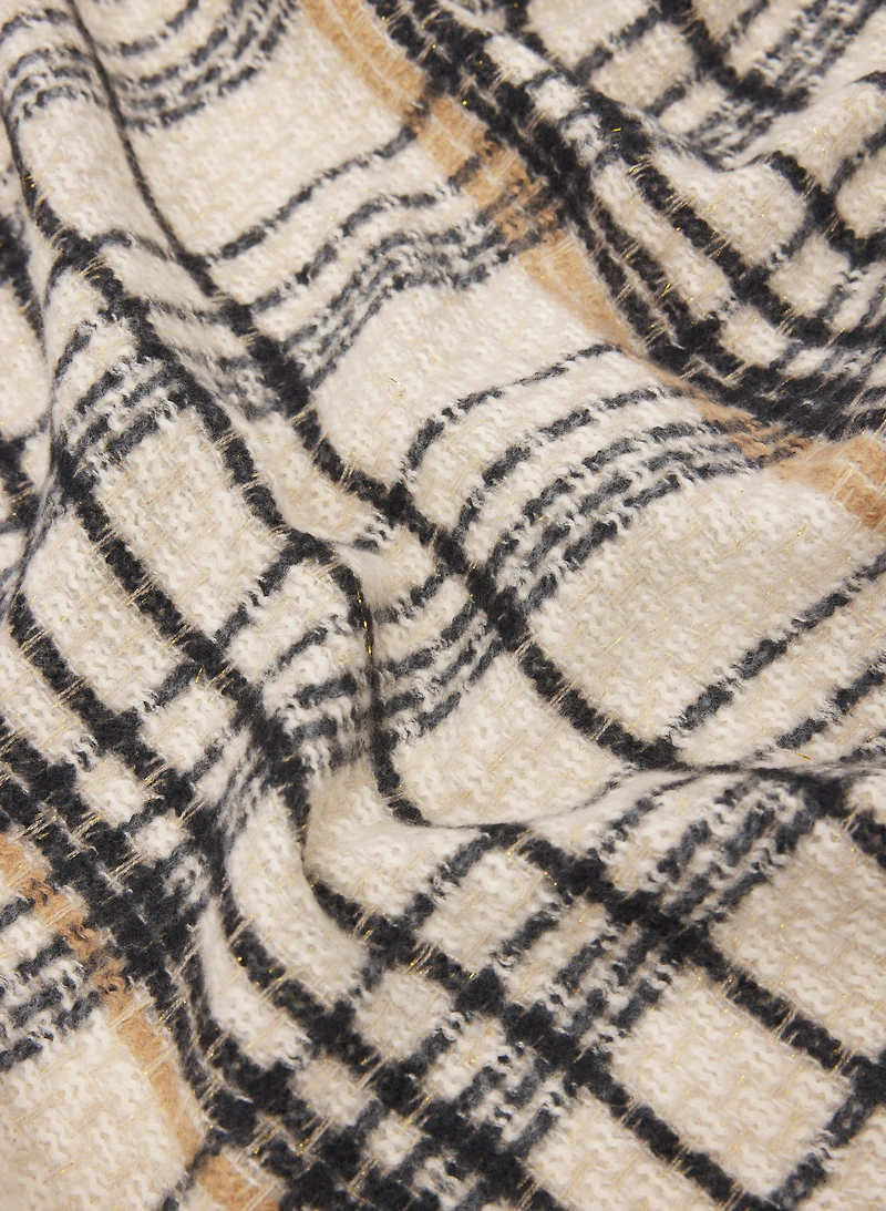 Plaid Print Scarf