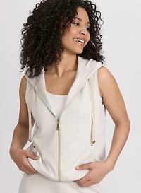 Sleeveless Zip-Up Top