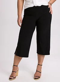 Side Slit Pull-On Capris