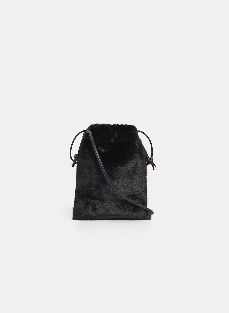 Faux-Fur Phone Bag