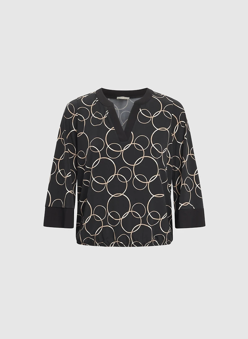 Circle Print Top
