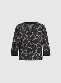 Circle Print Top