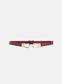 Ceinture à effet peau de crocodile