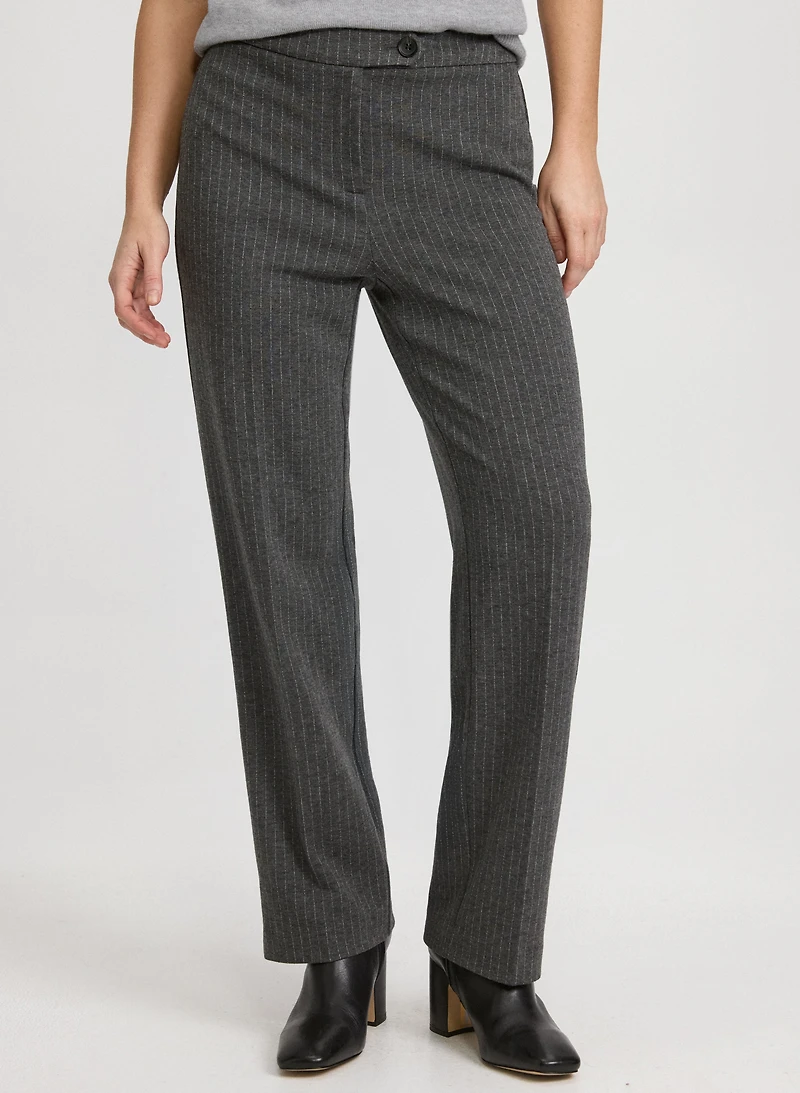 Pantalon Olivia large à rayures minces
