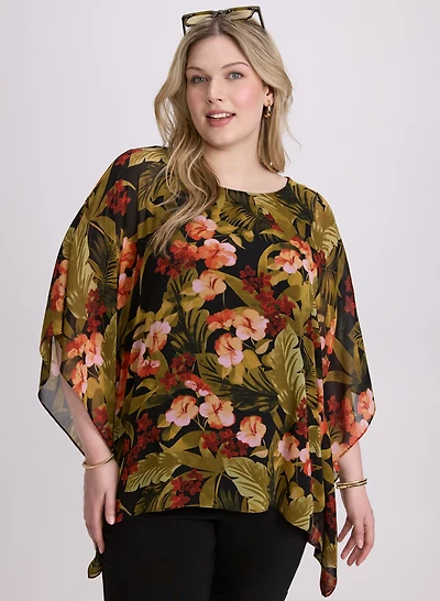 Tropical Print Blouse