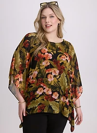 Tropical Print Blouse