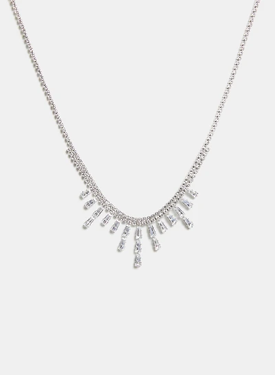 Collier à pendentifs en zircons cubiques