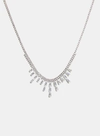 Collier à pendentifs en zircons cubiques