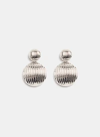 Ridged Dome Earrings