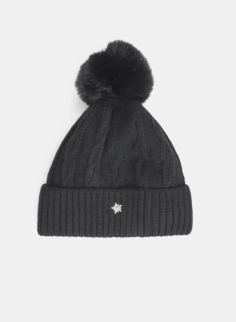 Faux-Fur Lined Tuque