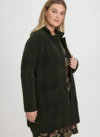 Veste-manteau carreautée