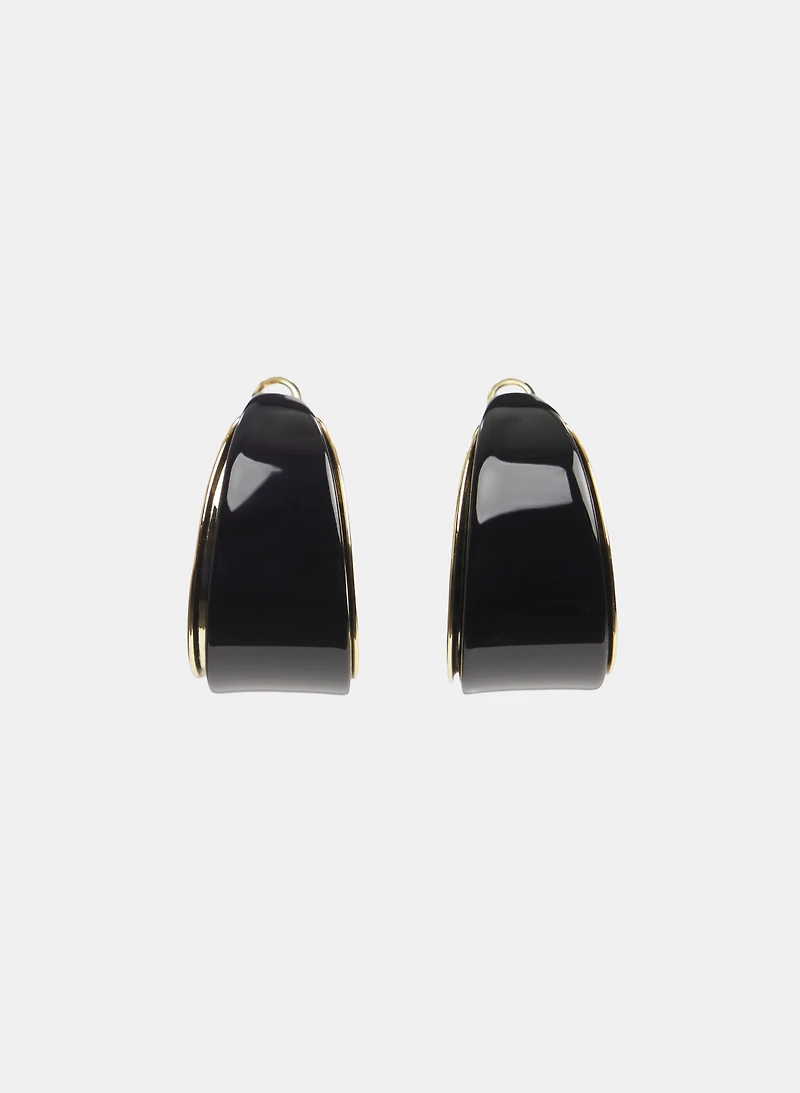 Resin Hoop Earrings