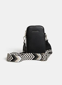 Pochette pour cellulaire à sangle à chevrons