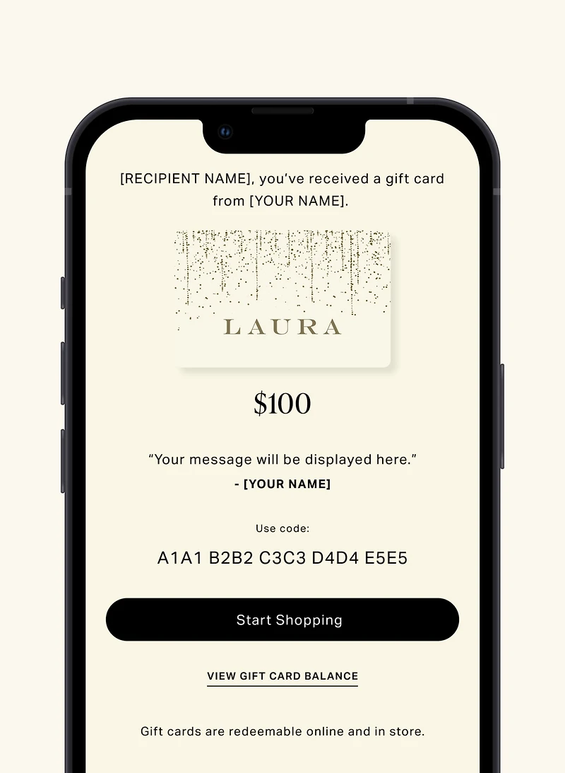 Carte-cadeau - Fêtes