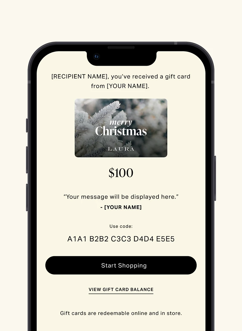 Gift Card - Merry Christmas