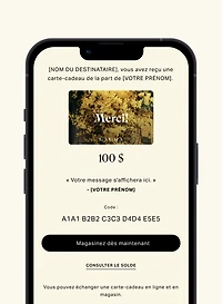 Carte-cadeau - Merci