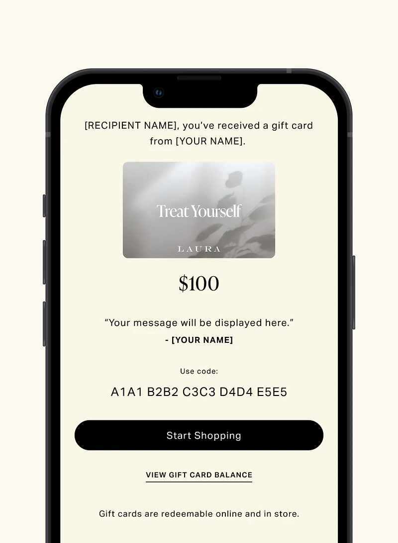 Gift Card - Treat Yourself