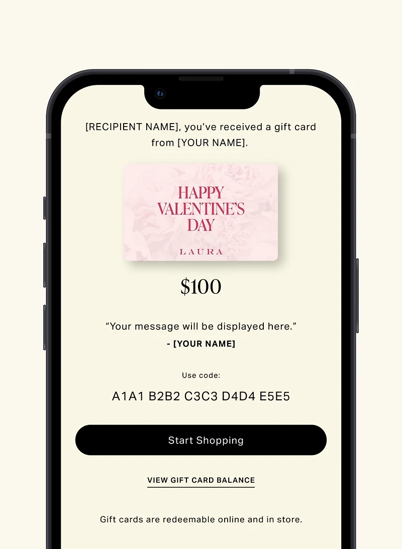 Gift Card - Valentine's Day