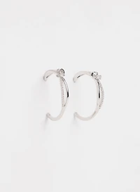 Knot Detail Hoop Earrings
