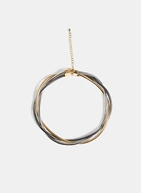 Collier torsadé à trois rangs