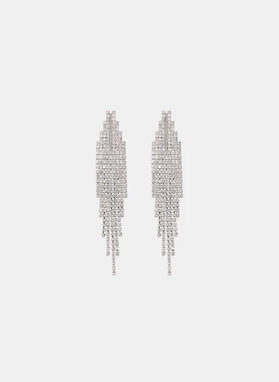 Cubic Zirconia Chandelier Earrings