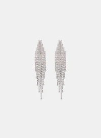 Cubic Zirconia Chandelier Earrings