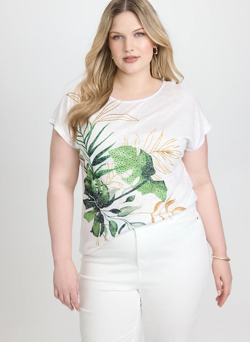 Tropical Print T-Shirt