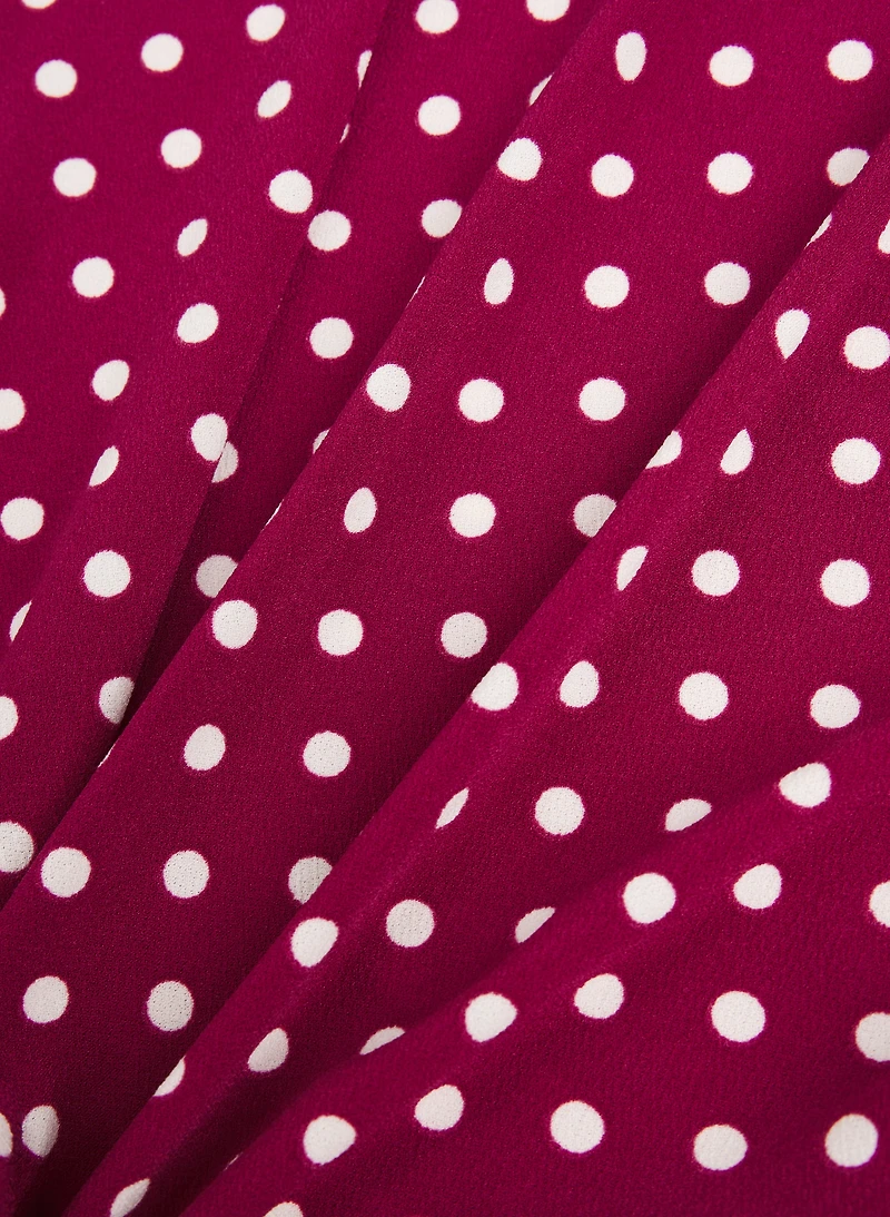 Knotted Polka Dot Top