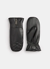 Vegan Leather Mittens