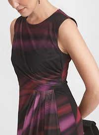Stripe Mesh Dress