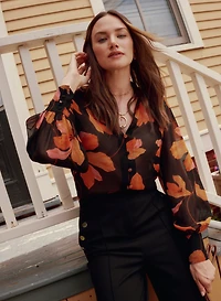 Floral Chiffon Blouse