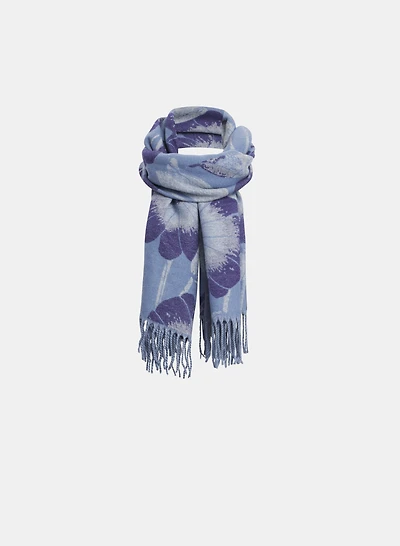 Floral Jacquard Scarf