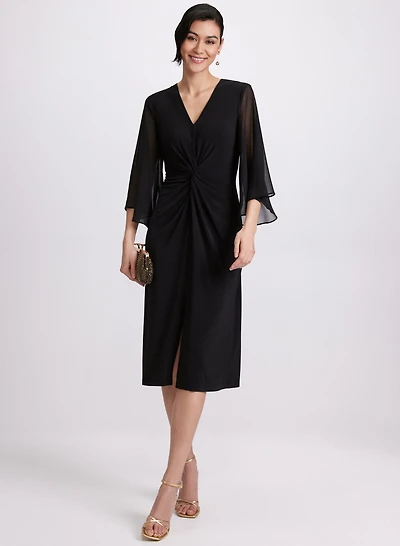 Robe à manches en chiffon