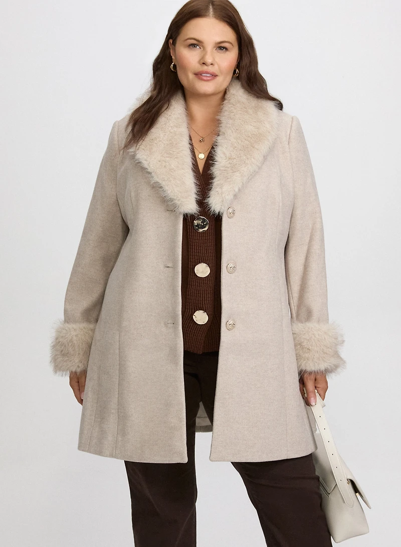 Manteau en mélange de laine
