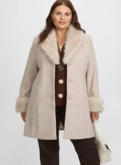 Manteau en mélange de laine