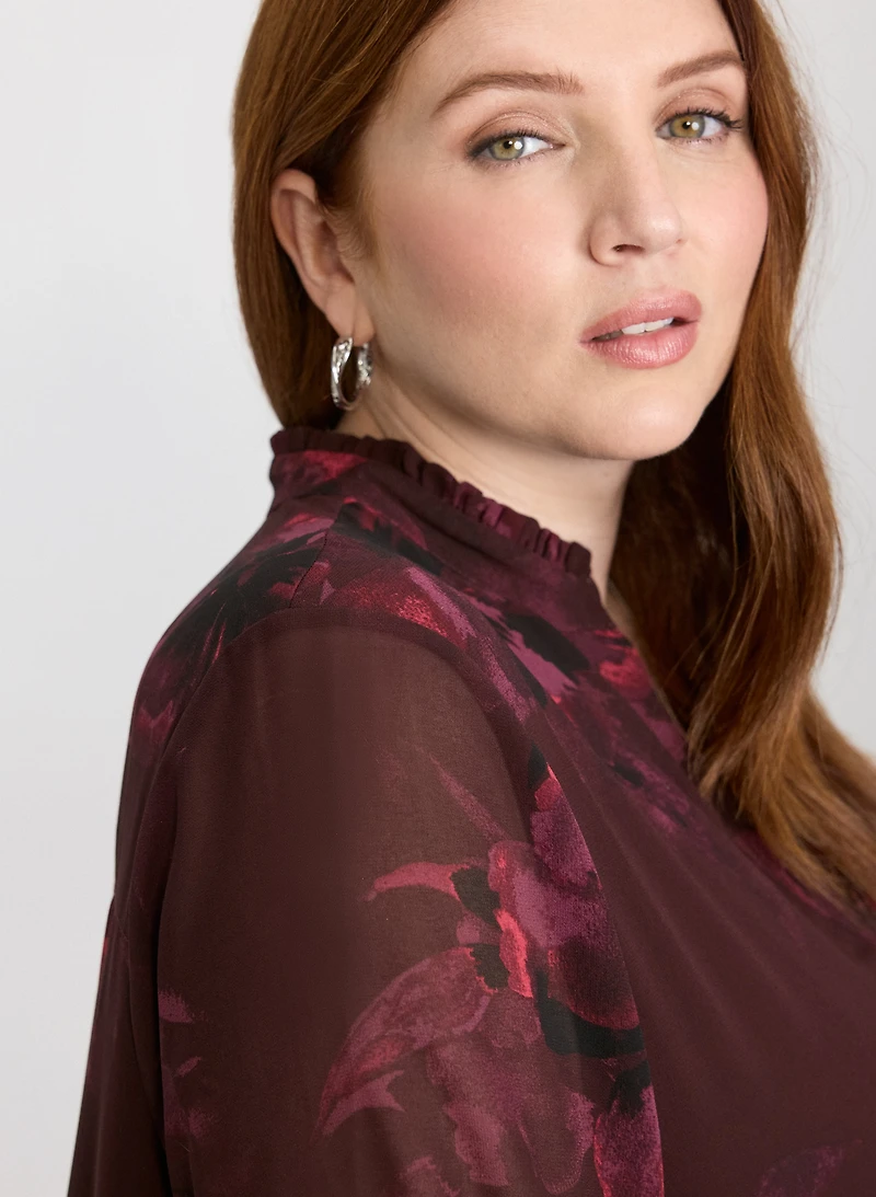 Poppy Print Blouse