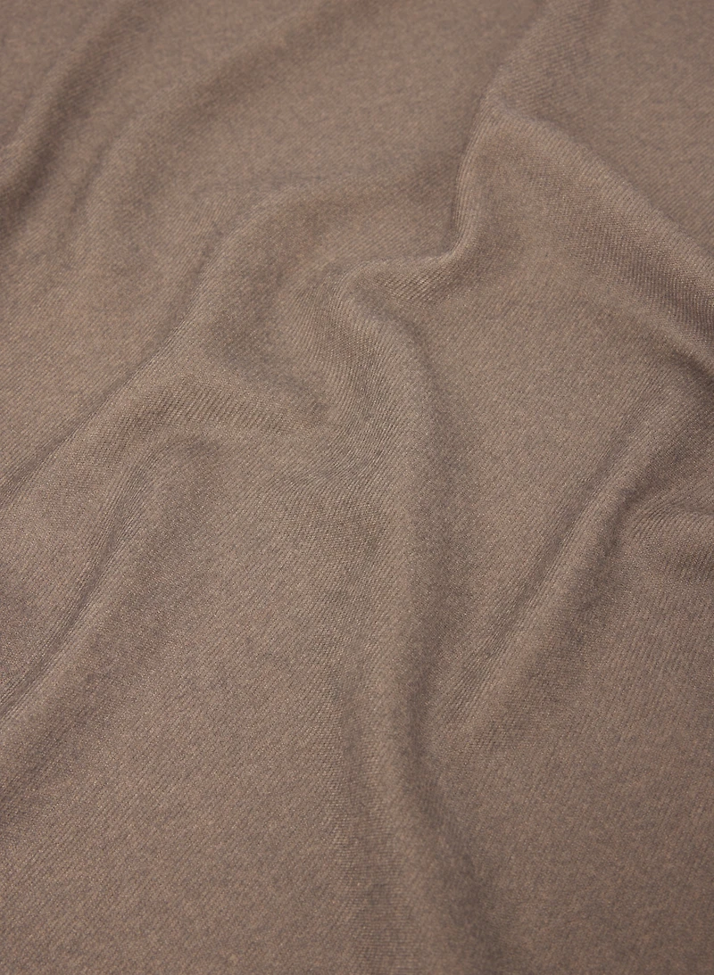 Two-Tone Cotton-Blend Scarf