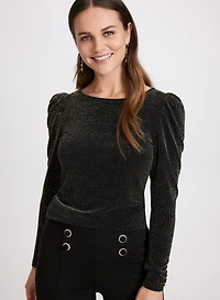Long Puff Sleeve Top