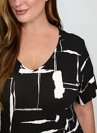 Abstract Jersey Night Gown