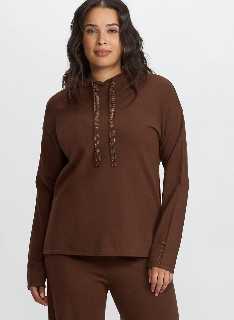 Hooded Knit Pullover