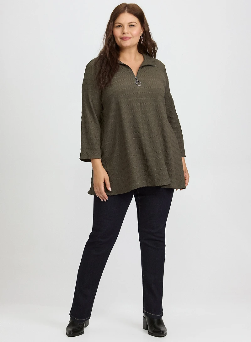 Joseph Ribkoff - Bubble Knit Tunic Top