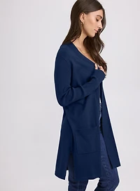Cardigan long à poches