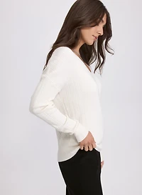 V-Neck Knit Pullover