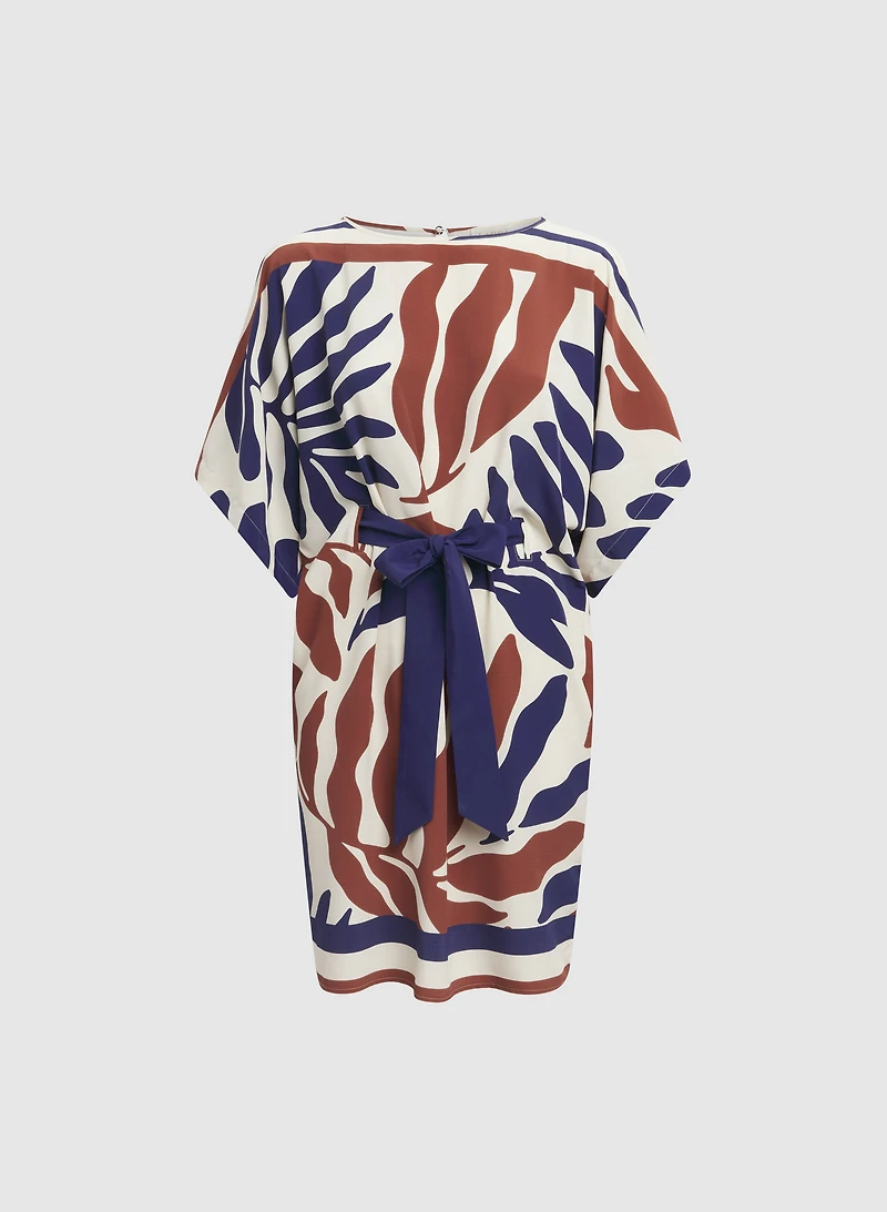 Palm Print Dress